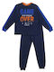 Stardust Kinder Schlafanzug Winterlich Marineblau