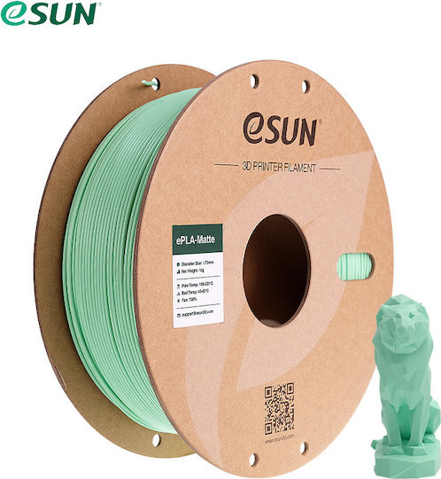 Esun Epla Matte PLA+ 3D Printer Filament 1.75mm Πράσινο 1τμχ (Spool)