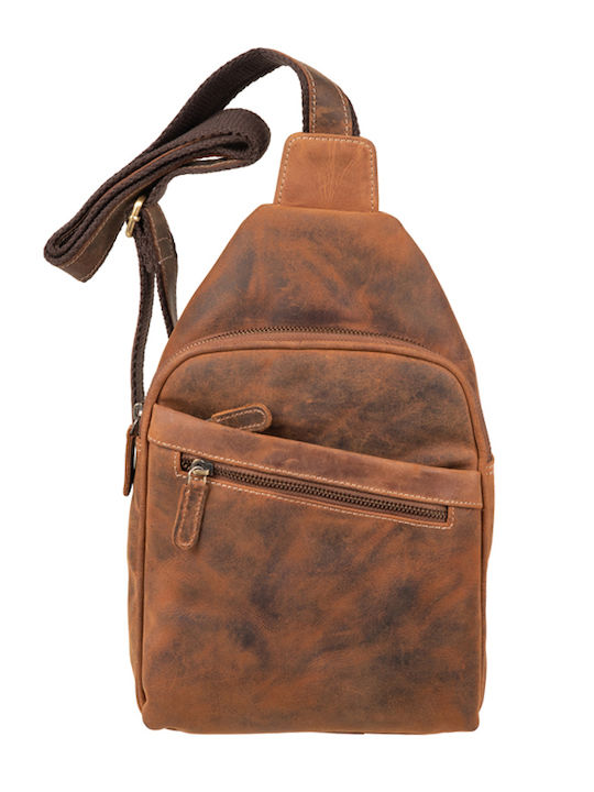 Leather Men's Bag Shoulder / Crossbody Brown