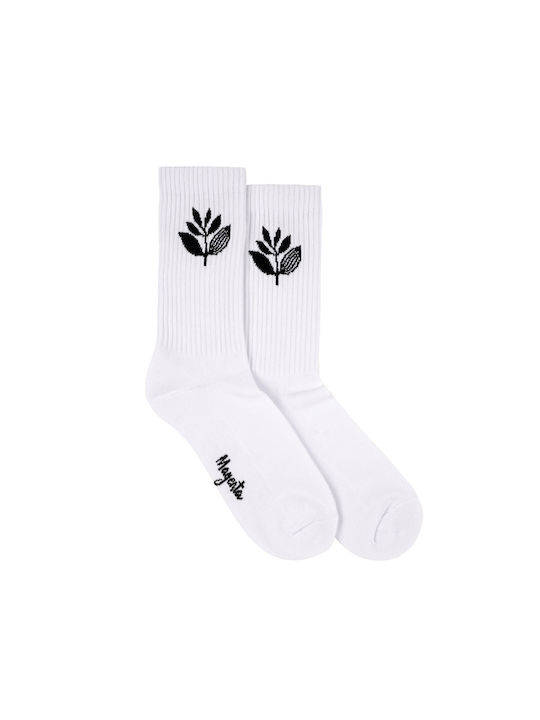 Magenta Skateboards Socks White