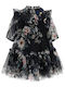 Rochie pentru Copii Din tul Floral navy