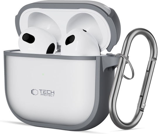 Tech-Protect MagMat Θήκη Σιλικόνης σε Γκρι χρώμα για Apple AirPods 4