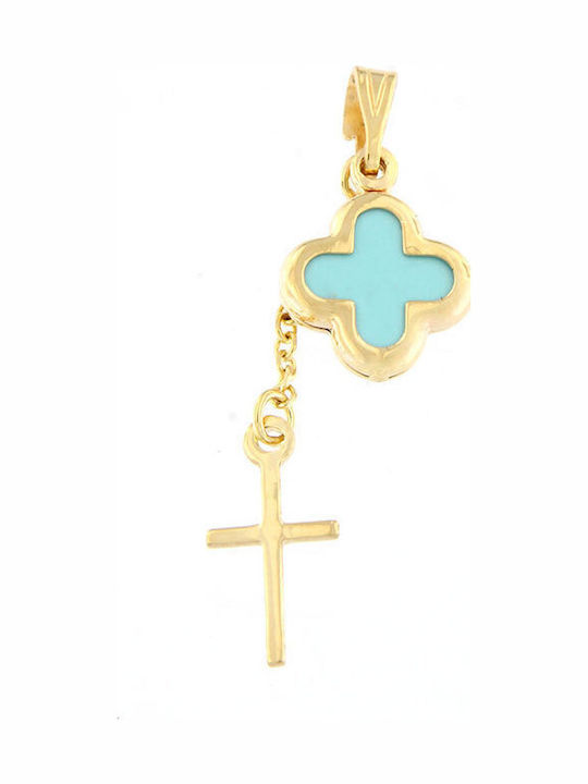 Ios Pendant Kids Talisman made of Gold 9K MAUK1007
