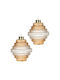 Hanging Hanging Ball Ornament Ornament Glass Orange Set 2pcs