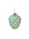 Hanging Ornament Pine Glass Green 7x9cm