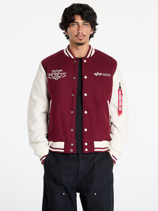 College Jacket Burgundy