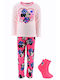 Superheroes Kids' Pajamas Winter Fleece Pink