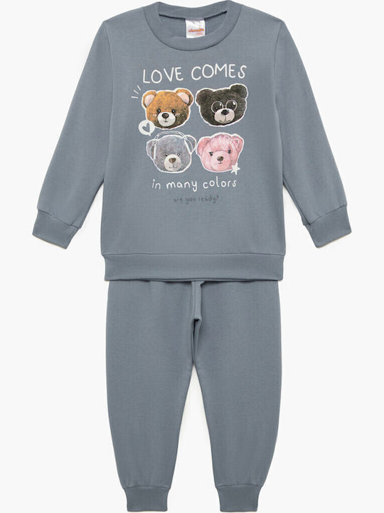 Minerva Kids' Pajamas Winter Sky Blue Bears