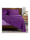 Lino Home Bettwäsche-Set Überdoppel 240x260cm. Doble Lilac-Mauve 4Stück