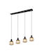 Trio Lighting Pendant Light Black 90x15x150cm