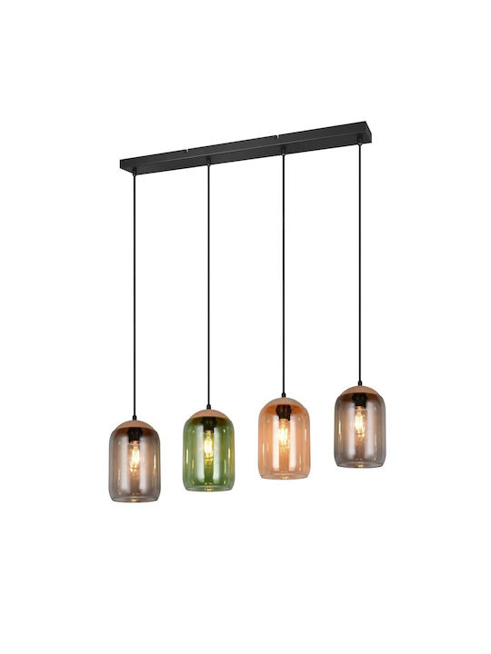 Trio Lighting Pendant Light Black 80x23cm