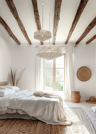Trio Lighting Κρεμαστό Φωτιστικό Μπεζ 46x150εκ.