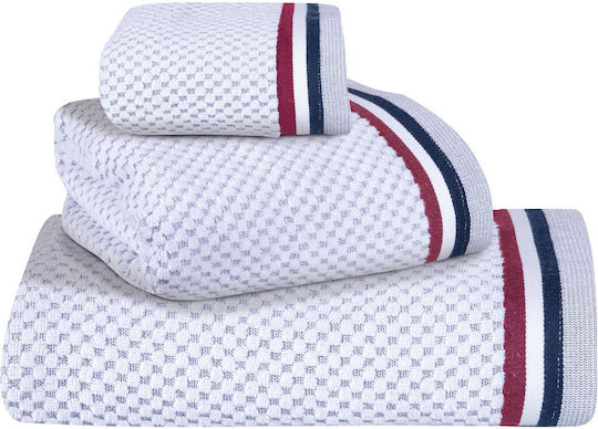 Greenwich Polo Club 3-tlg. Set Badetücher 3074 Blue, Red, White Gewicht 500gr/m²