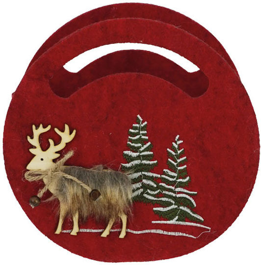 Marhome Christmas Bag for Gift Red 19x8x19cm.