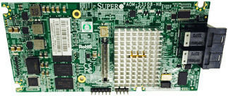 Supermicro Add-on-module Lsi 3108 Sas-3/gen-3 12gb/roc Raid 0 1 5 6 10 50 60 2gb Cache 2x Sff-8643