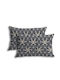 My Home Luxury Dona Kissenbezug-Set Schwarz 50x70cm.
