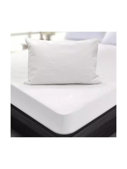 Lino Home Jacquard Pillowcase Set Waterproof White 50x70cm.