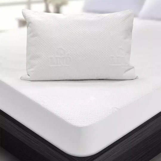 Lino Home Jacquard Σετ Μαξιλαροθήκες Αδιάβροχες White 50x70εκ.