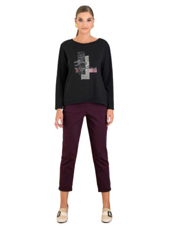 Women's Blouse Long Sleeve Black