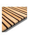 3D Πάνελ Τοίχου από MDF με Κόλλα Καφέ 240x60x2εκ.