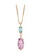 Victoria Cruz Charm aus Vergoldet Silber mit Zirkon