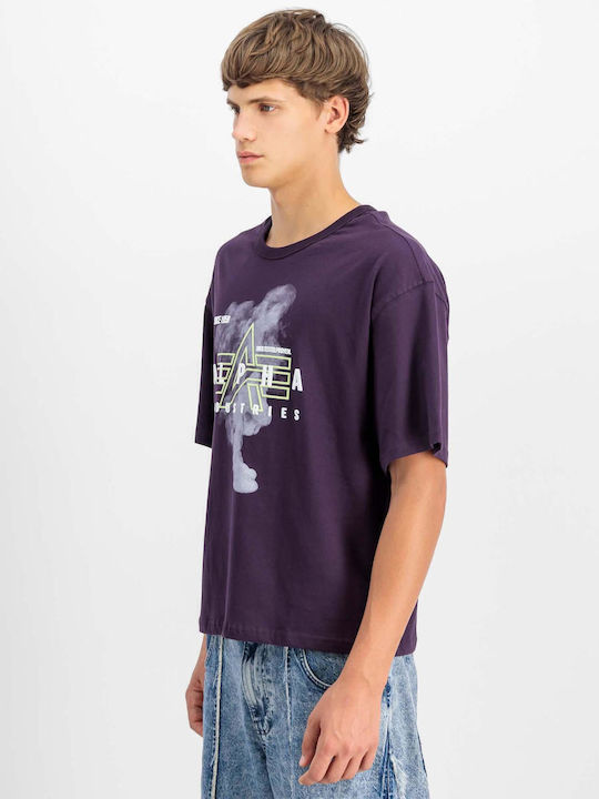Alpha Industries T-shirt Μωβ