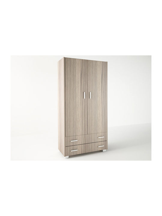 Doppeltür Kleiderschrank Ashtray 105x50x180cm