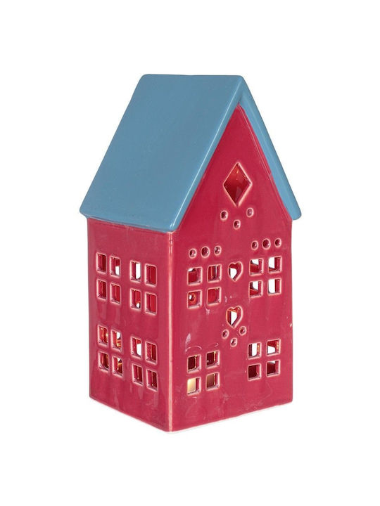 Bizzotto Crăciunescă Iluminată Decorativă Scenă Roșie cu Baterie 17x8.2x8.5cm.