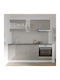 Corp с плот за работа Glossy Gray/white 40x30x60бр