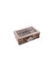Etoile Caseta pentru Ceai cu capac Lemn Negru 15.5x8x24cm