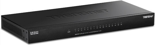 Trendnet TEG-S3160 Unmanaged L2 Switch με 16 Θύρες Gigabit (1Gbps) Ethernet