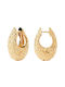 P D Paola Earrings Hoops made of Silver Gold Plated