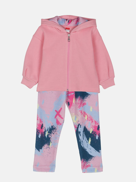 Joyce Kinder-Set mit Leggings Winter 2Stück Pink