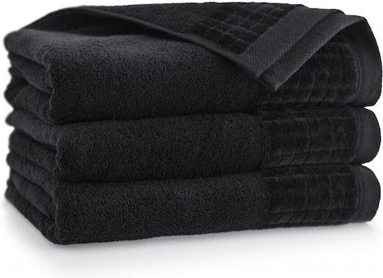 Zwoltex Handtuch Paulo 30x50cm Schwarz Gewicht 500gr/m²
