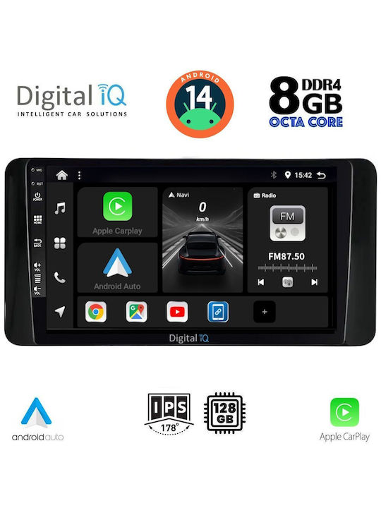 Digital IQ Car Audio System for Skoda Kamiq 2018> (Bluetooth/USB/AUX/WiFi/GPS/Apple-Carplay/Android-Auto) with Touch Screen 10"