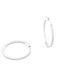 PS Silver Earrings Hoops made of Silver with Stones