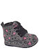 First Step Anatomisch Kinderstiefeletten mit Reißverschluss Gray