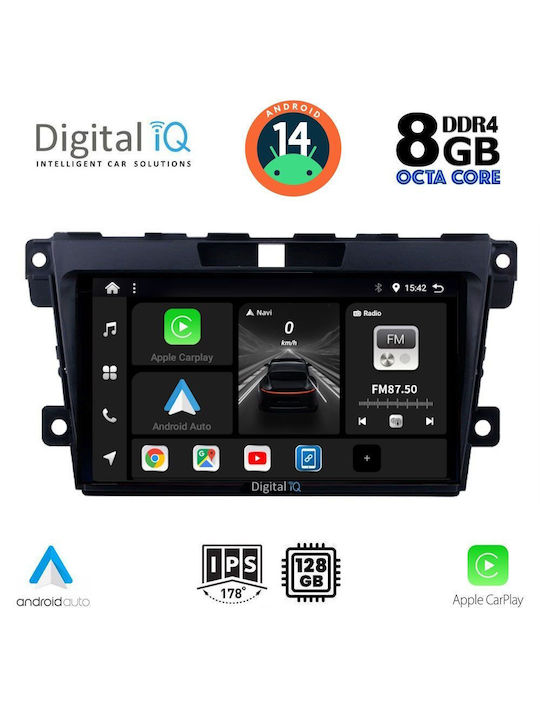 Digital IQ Sistem Audio Auto pentru Mazda CX-7 2006-2012 (Bluetooth/USB/AUX/WiFi/GPS/Apple-Carplay/Android-Auto) cu Ecran Tactil 9"
