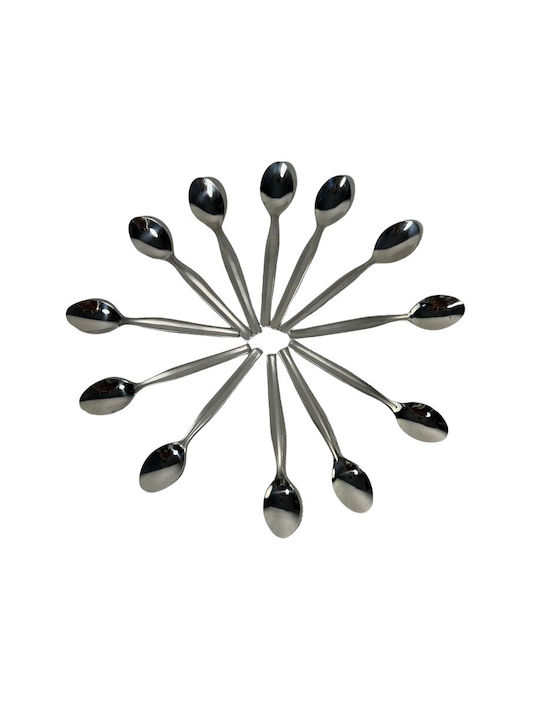 Epiplo-Fos Set Spoons Coffee / Tea Stainless Steel Brown 11.5cm 12 Pieces