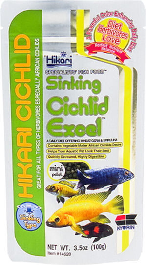 Hikari Sinking Fischfutter für Fische mit Spirulina 100g