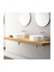Sanindusa Ring Countertop Sink Porcelain 45x45cm White