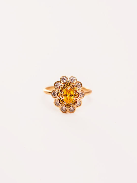 Chrysothemiss Ring made of Steel Gold Plated