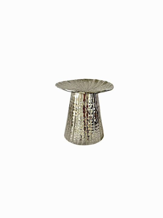 Art et Lumiere Candle Holder Metal in Silver Color 1pcs