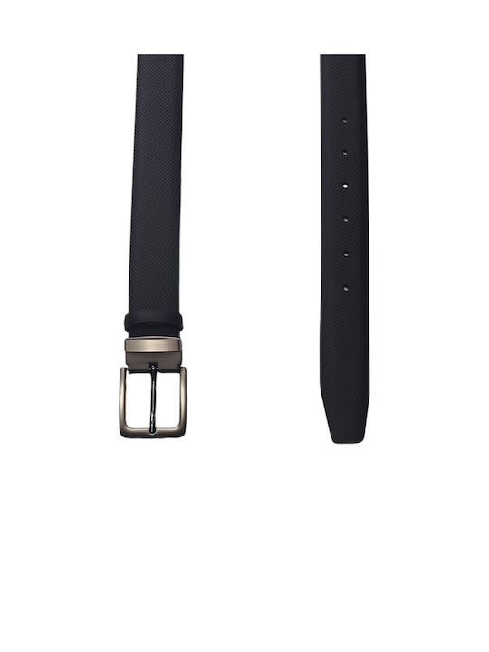 Venturi Men's Leather Belt Black