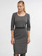 Midi Hemdkleid Kleid Gray