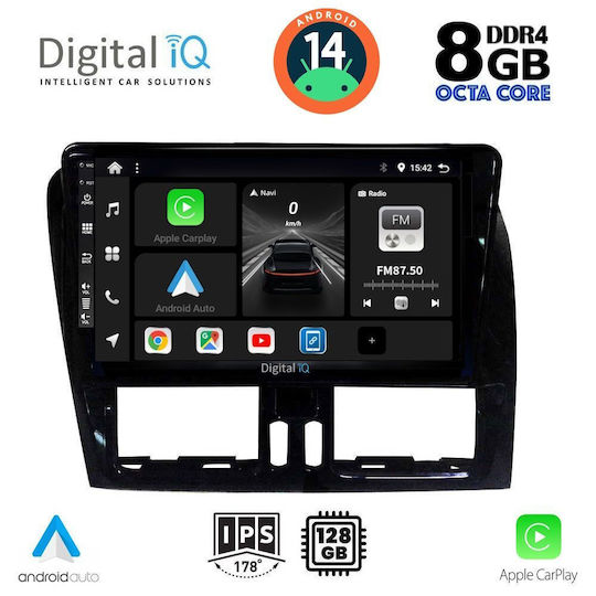 Digital IQ Ηχοσύστημα Αυτοκινήτου για Volvo XC 60 2009-2017 (Bluetooth/USB/AUX/WiFi/GPS/Apple-Carplay/Android-Auto) με Οθόνη Αφής 9"