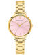 Pierre Lannier Crystals Women's Watch with Gold Metal Bracelet