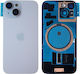 Κапак за замяна на батерията Iphone 15 Plus Син за Apple iPhone 15 Plus
