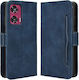 Book Synthetic Leather / Silicone Navy Blue (Motorola Edge 50 Fusion 5G)