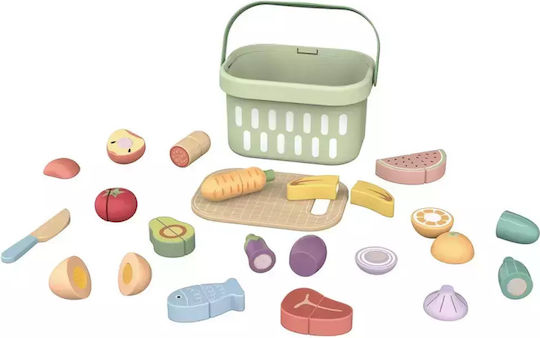Tooky Toys Fruit & Vegetable Wooden Toy for Ages 3+ 31 Pieces